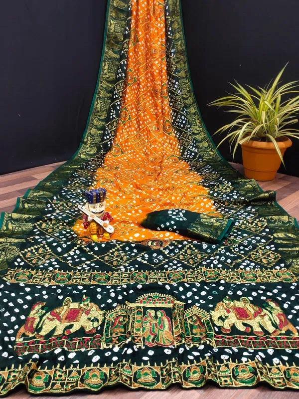 Pure_Cotton_Block_Print_Saree_With_Blouse